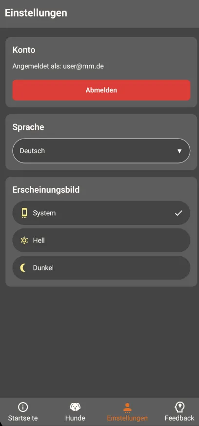 Erste Einstellungen von Mampf Monitor